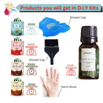 Narti Amla Reetha Shikakai Hibiscus Powder with Rosemary Essential Oil 15ml DIY Hair Care Kit, Organic Herbal Hair Mask for Strong Shiny Hair & Scalp Nourishment 1.2kg