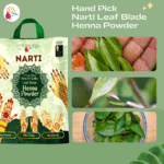 Natural BAQ henna powder for body art on hands and legs